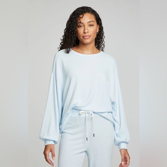 NWT - Chaser Lesh Long Sleeve Tee - Tide Baby Blue Size Small - Picture 1 of 4